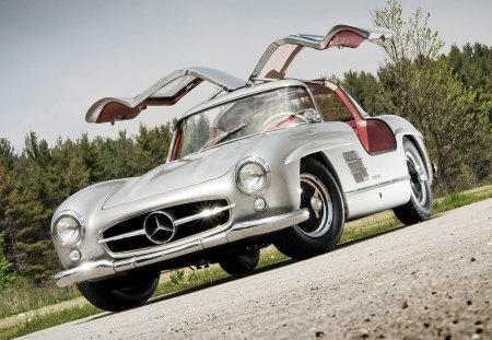 beautiful-old-mercedes-300sl - mercedes, 300sl, cars, benz