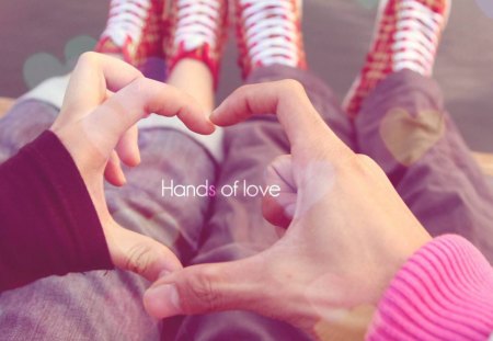 Hands of love - words, photography, abstract, hands