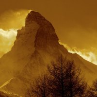 the matterhorn in gold