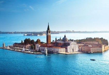 church of san giorgio maggiore in venice bay - island, marina, church, bay