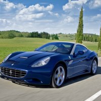 blue ferrari california