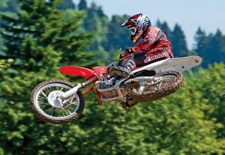 Honda jump - bike, motocross, honda, motorbike jump, motorbike, motorcycle