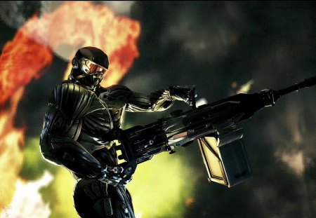 crysis - armor, power, strength, fire