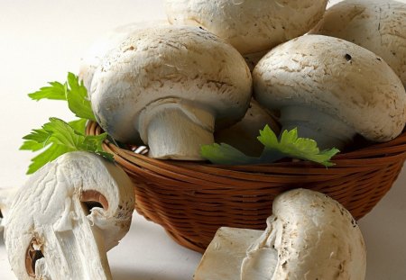 *** Delicious mushrooms *** - fresh, white, food, mushrooms, vegetables