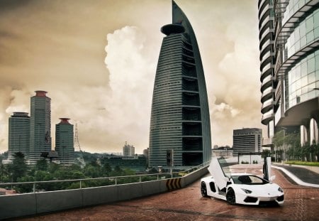 lamborghini aventador malaysia - malasya, city, lamborghini, aventador