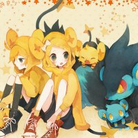 Rin & Len with Pokemon