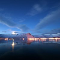 mountain lights panorama