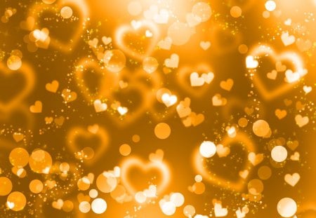 *** Gold hearts *** - hearts, abstract, texture, gold