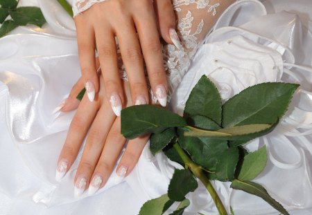 *** Ready for wedding *** - bride, hands, married, nails, wedding