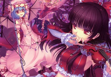 Touhou - remilia, touhou, game, girl, sayori, vampire, scarlet