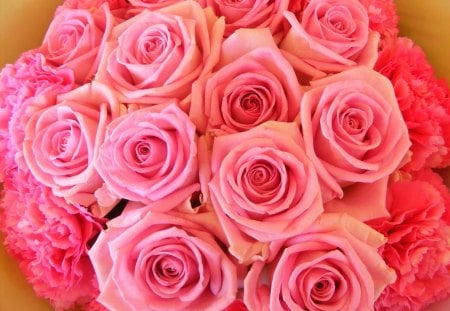 Romantic Bouquetâ™¥ - love, special, fresh, roses, fashion, bouquet, entertainment, paste, pretty, carnation, forever, pink, sweet