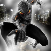 spider man black