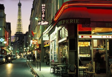 street from paris - street, paris, city, france