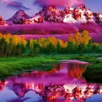 Amazing colorful mountains