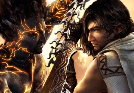 Prince of Persia - game, dark, warrior, sword, prince, persian