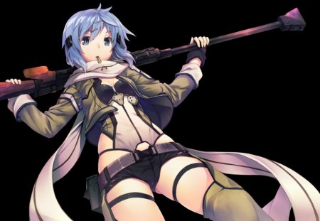 Sinon SAO - pretty, girl, cute, anime