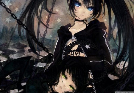 Yomi Takanashi anime chick - anime, goth, other, black rock shooter