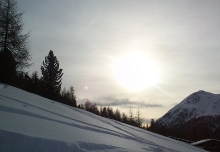 sunny time for sport in mountain... - natura, colour, mountain, sky