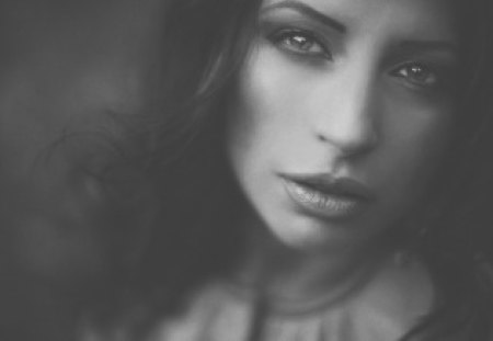 Dreaming of You - model, black and white, dreamer, dream, woman