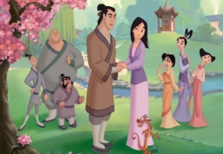 ~Spring Love~ - colorful, Mulan, animated, Disney, movie