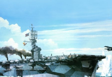 USS GAMBIER BAY - boats, military, war, wallpaper, other