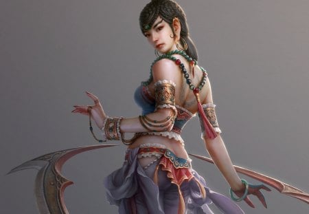 Oriental princess - princess, oriental, fantasy, cg