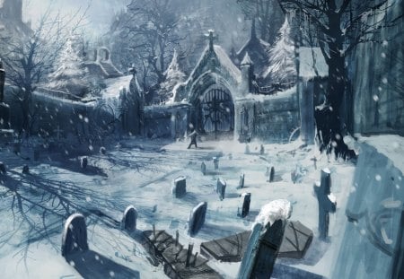 Winter cemetery