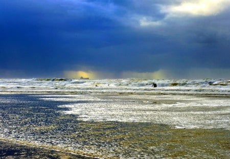 STORMY SEA - stormy, sky, clouds, sea, waves