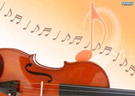 ~The Violin~ - music, instrument, music notes, violin