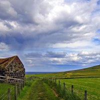 old house in field