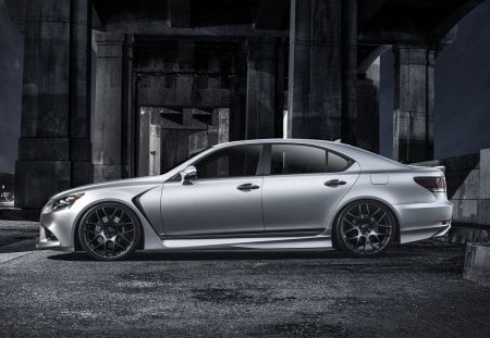 Lexus Project Ls 460 F-Sport By Five Axis - Lexus, Silver, Black Wheels, 4 Door