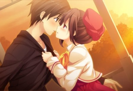 ~Kiss Me~ - anime, cute, romance, kiss, couple, love, young