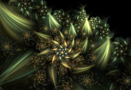 Flowers - abstract, 3d, Flower, fanthasie