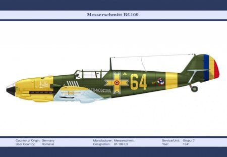 Messerschmitt Bf-109 - aircraft, war, wallpaper, other, military