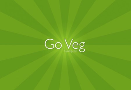 goVeg by xfodder - vegetarian, veg, vegan, goVeg, wallpaper