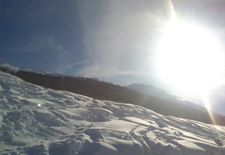 suny time for sport in mountain... - natura, colour, mountain, sky