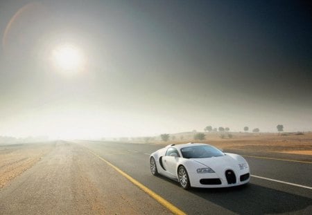 bugatti veyron 425 - cars, bugatti, veyron, sun