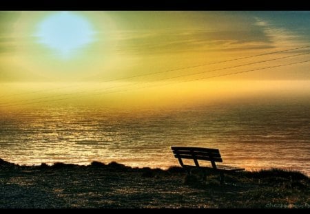 timeless.. - timeless, bench, sea