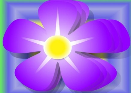 Flower - flower, purple, abstract