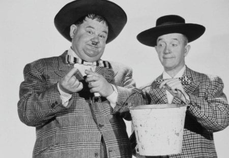 Stan Laurel and Oliver Hardy - stan laurel, oliver hardy