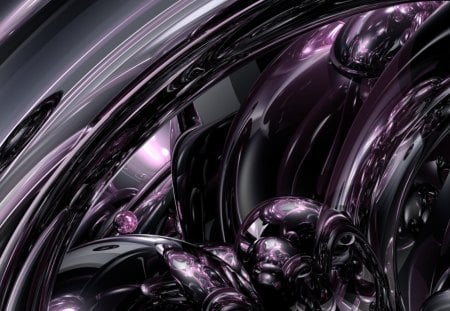 Abstract Purple - purple, abstract, 3d