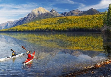 Kayaking Around the Lake