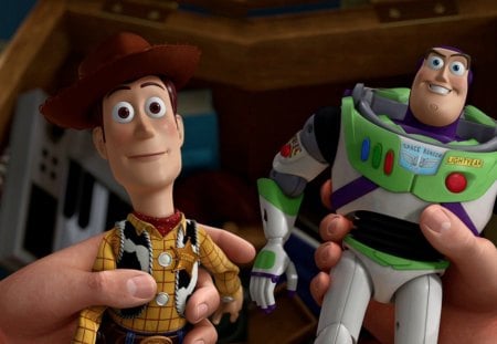 Woody And Buzz - toy story 2, sheriff woody, buzz lightyear, woody and buzz, toy story