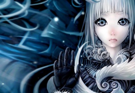 GIRL with MYSTERIOUS EYES - mystery, girl, eyes, anime