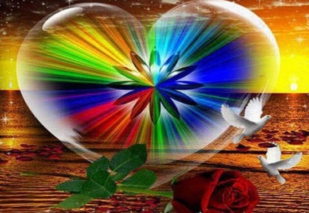 Rainbow Heart