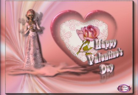 Dusty Rose Valentine - Flowers, Candy, ValentinesDay, Valentine, Hearts, Roses