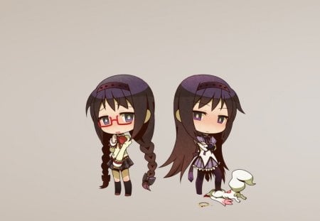 Akemi Homura - girls, homura, school, hair, magic, magical, black, magica, akemi, anime, madoka