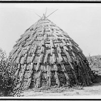 Wichita Grass Hut from the works of Edward Curtis