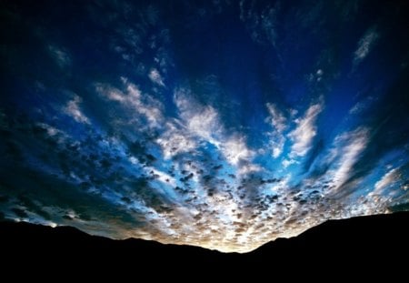 The Sky - cloud, sky, mountain, blue