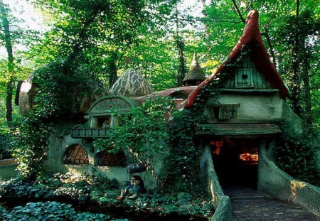 house - forest, fairy, efteling, holland